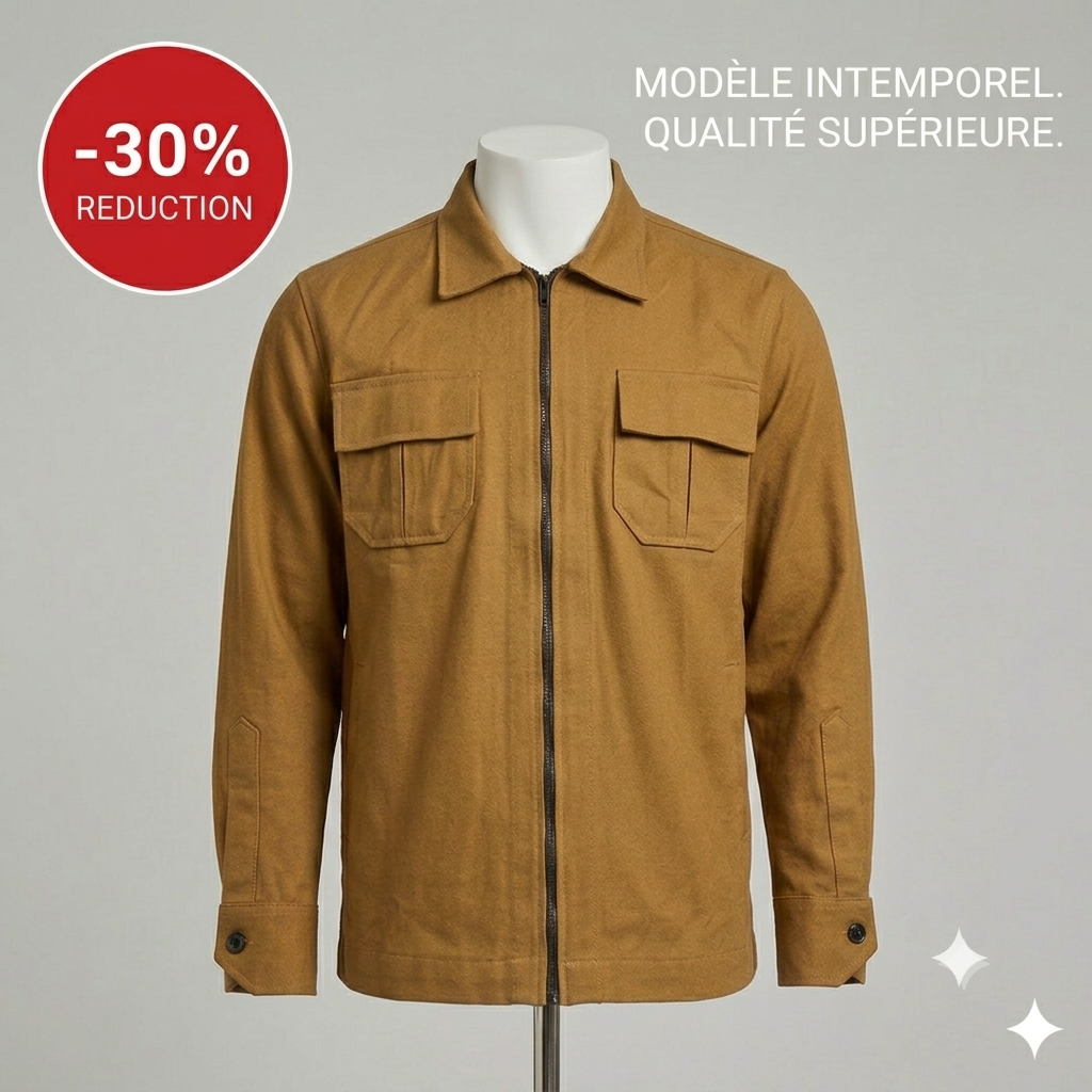 Lookman Classic | Surchemise Premium Camel 🍂 | -30% de Réduction