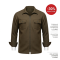 -30% Surchemise Marron Lookman Classic en Tissu Dokers Lourd