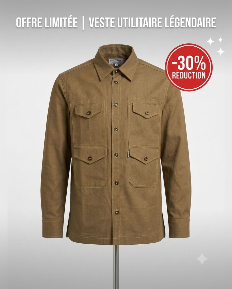 Surchemise Utilitaire Légendaire – Élégance & Robustesse au Quotidien ✨