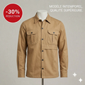 Lookman Classic | Surchemise Premium Sable 🤎 | -30% de Réduction
