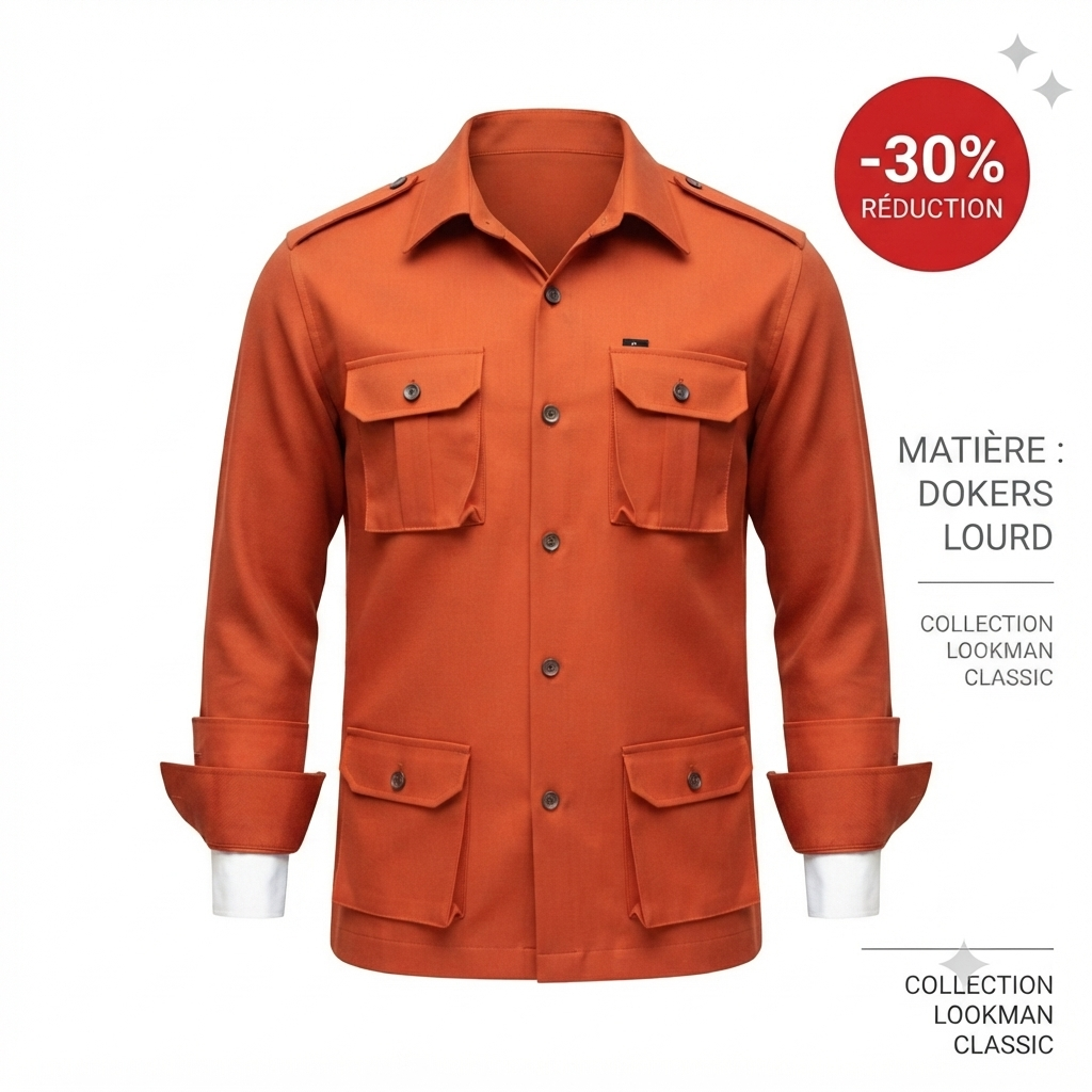 Élégance Audacieuse : La Surchemise Lookman Classic